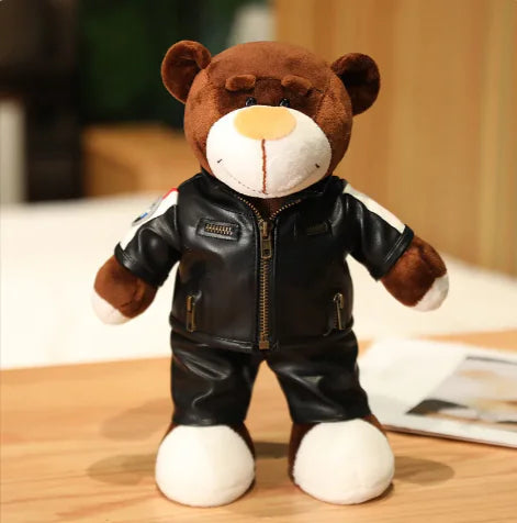 Motorcycle Helmet Racing Bear Decor - A fun, unique gift for bike lovers