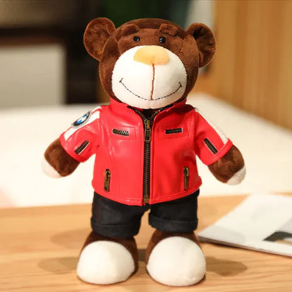 Motorcycle Helmet Racing Bear Decor - A fun, unique gift for bike lovers