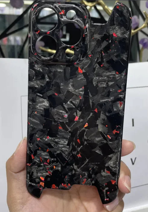 Forged Pattern Carbon Fiber Phone Shell