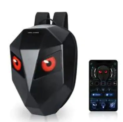 LED Backpack with Luminous Eyes Screen for Motorcycle Riders