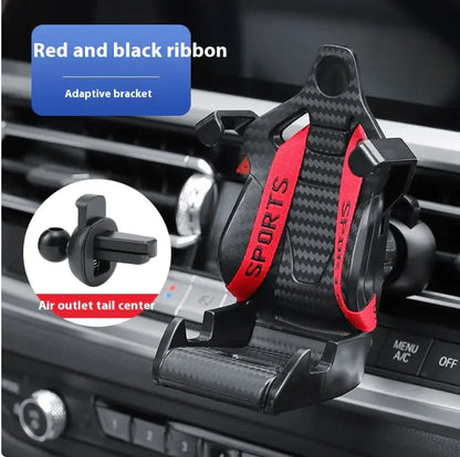 Racing Seat Car Phone Holder – 360° Air Vent Clip